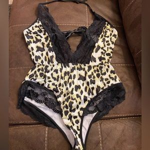 Cheetah print lingerie